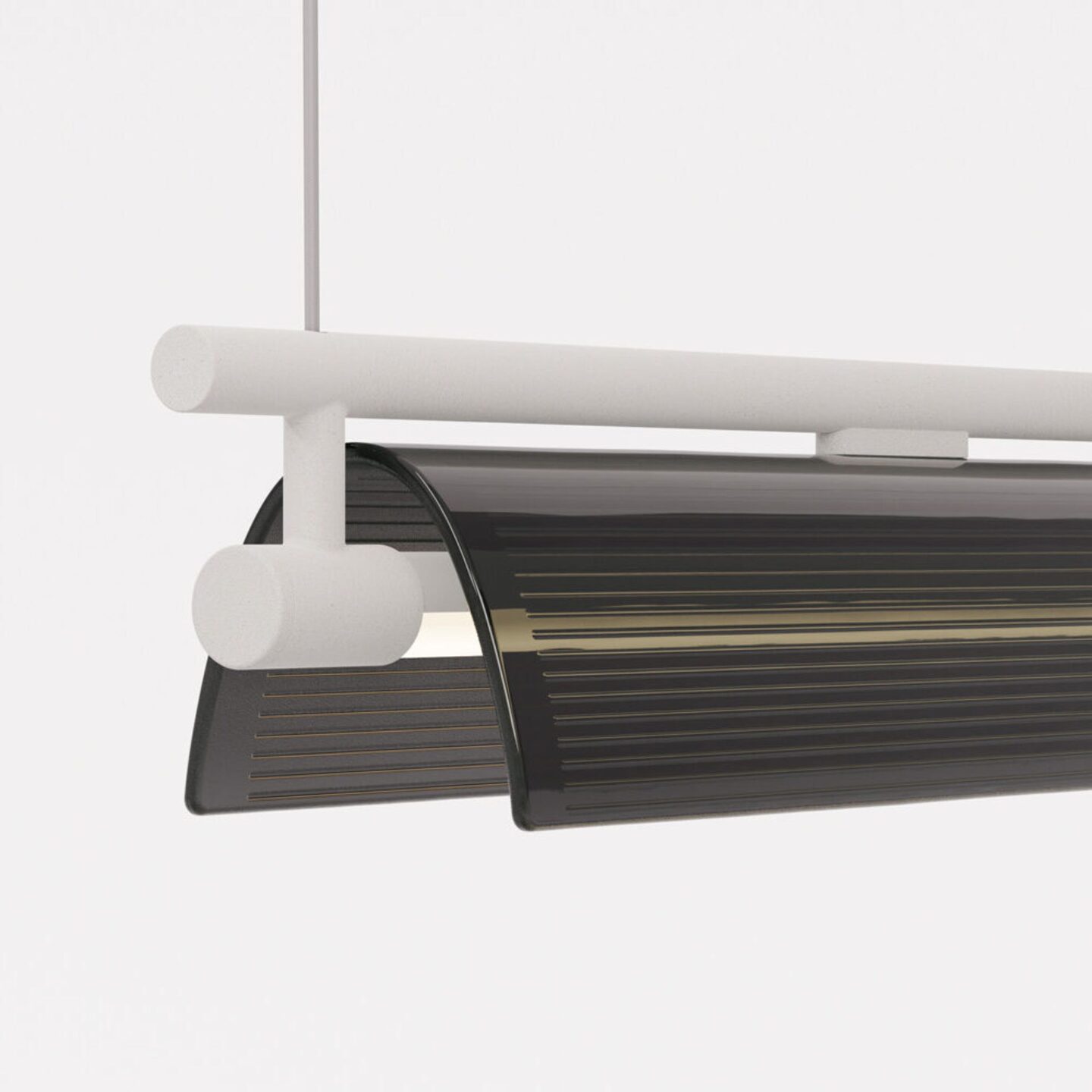 Torii Linear 169 Ribbed Grey & Rough White